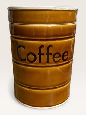 Vintage Ceramic Coffee Canister by Betty St John for Shafford - 1979 - Japan